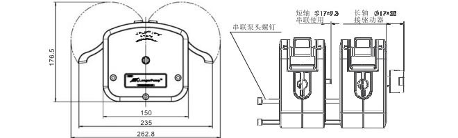 KZ35 不锈钢蠕动泵泵头-技术指标