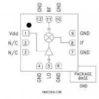 谐波混频器 HMC264LC3B